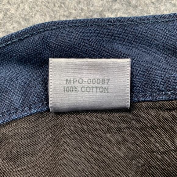 J Brand Pants Mens 33 Navy Cotton Slim Fit Straight Leg Dark Wash Button Fly - Picture 7 of 11